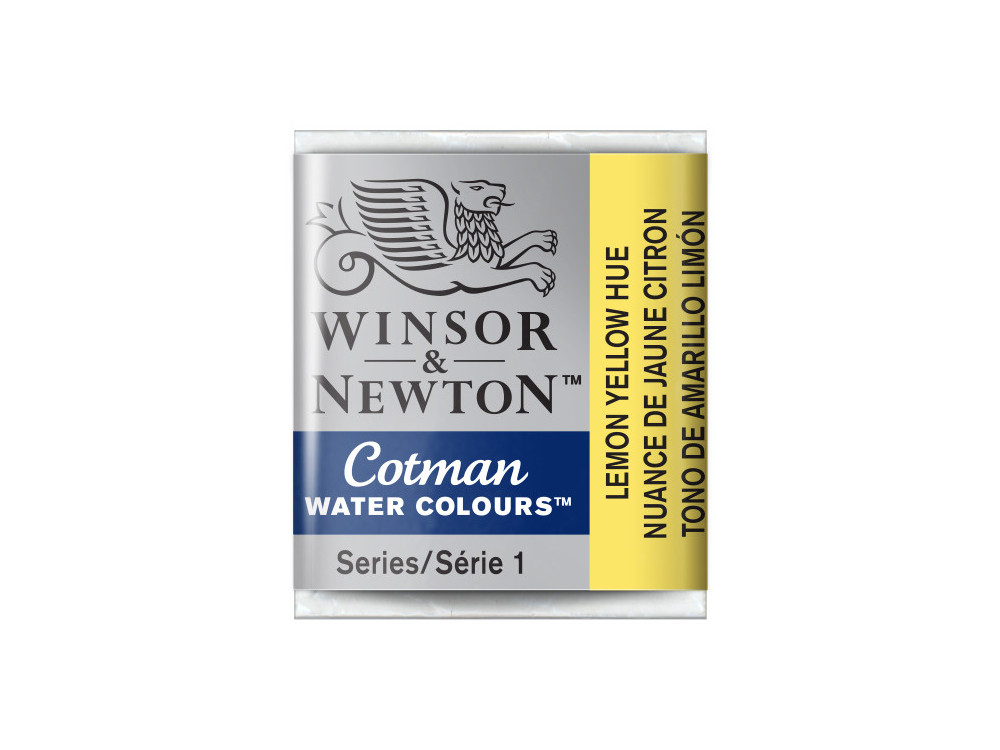 Farba akwarelowa Cotman - Winsor & Newton - Lemon Yellow Hue, półkostka