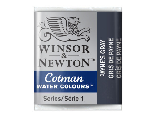 Farba akwarelowa Cotman - Winsor & Newton - Payne's Grey, półkostka