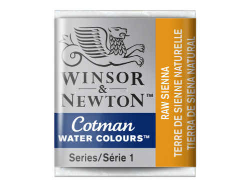 Farba akwarelowa Cotman - Winsor & Newton - Raw Sienna, półkostka