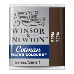 Cotman watercolor paint - Winsor & Newton - Sepia, half pan