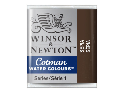 Cotman watercolor paint - Winsor & Newton - Sepia, half pan