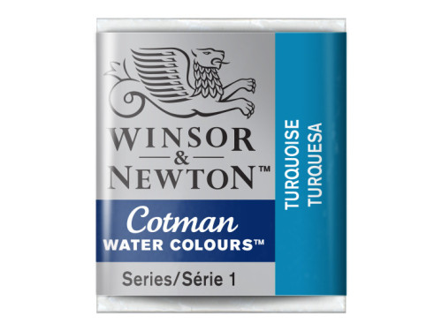 Farba akwarelowa Cotman - Winsor & Newton - Turquoise, półkostka
