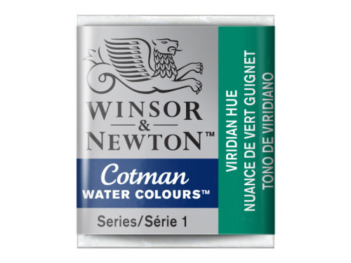 Farba akwarelowa Cotman - Winsor & Newton - Viridian Hue, półkostka