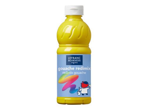 Gouache paint - Lefranc & Bourgeois - primary yellow, 500 ml