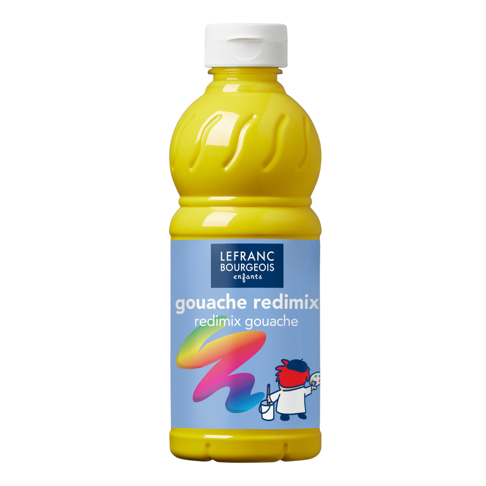 Farba plakatowa  - Lefranc & Bourgeois - żółta, 500 ml