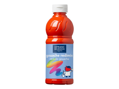 Gouache paint - Lefranc & Bourgeois - vermilion, 500 ml