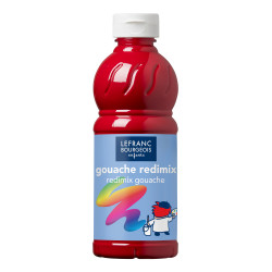 Gouache paint - Lefranc & Bourgeois - primary red, 500 ml