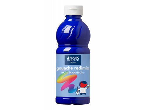 Farba plakatowa - Lefranc & Bourgeois - niebieska, 500 ml