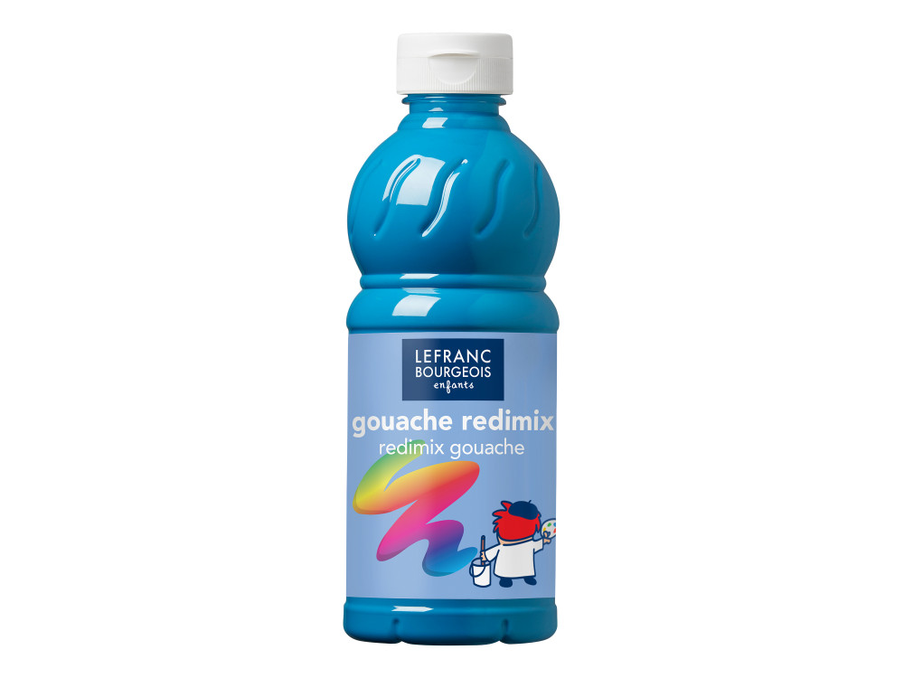 Farba plakatowa - Lefranc & Bourgeois - turkusowa, 500 ml