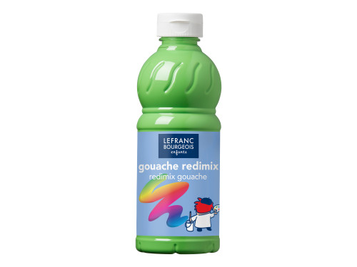 Gouache paint - Lefranc & Bourgeois - leaf green, 500 ml