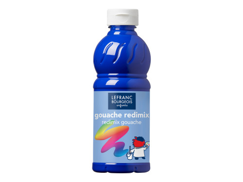 Farba plakatowa - Lefranc & Bourgeois - niebieska kobaltowa, 500 ml