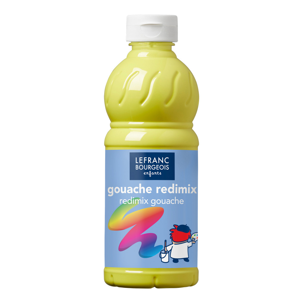 Gouache paint - Lefranc & Bourgeois - lemon yellow, 500 ml