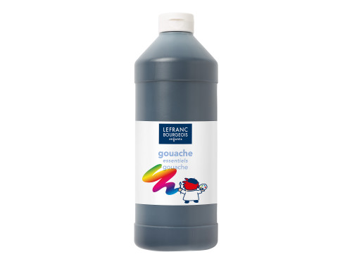 Gouache paint - Lefranc & Bourgeois - black, 1 l