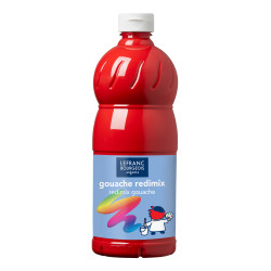 Gouache paint - Lefranc & Bourgeois - brilliant red, 500 ml