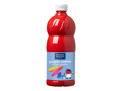 Gouache paint - Lefranc & Bourgeois - brilliant red, 500 ml