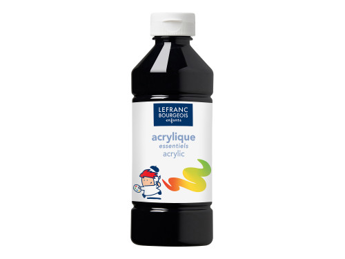 Acrylic paint - Lefranc & Bourgeois - black, 500 ml