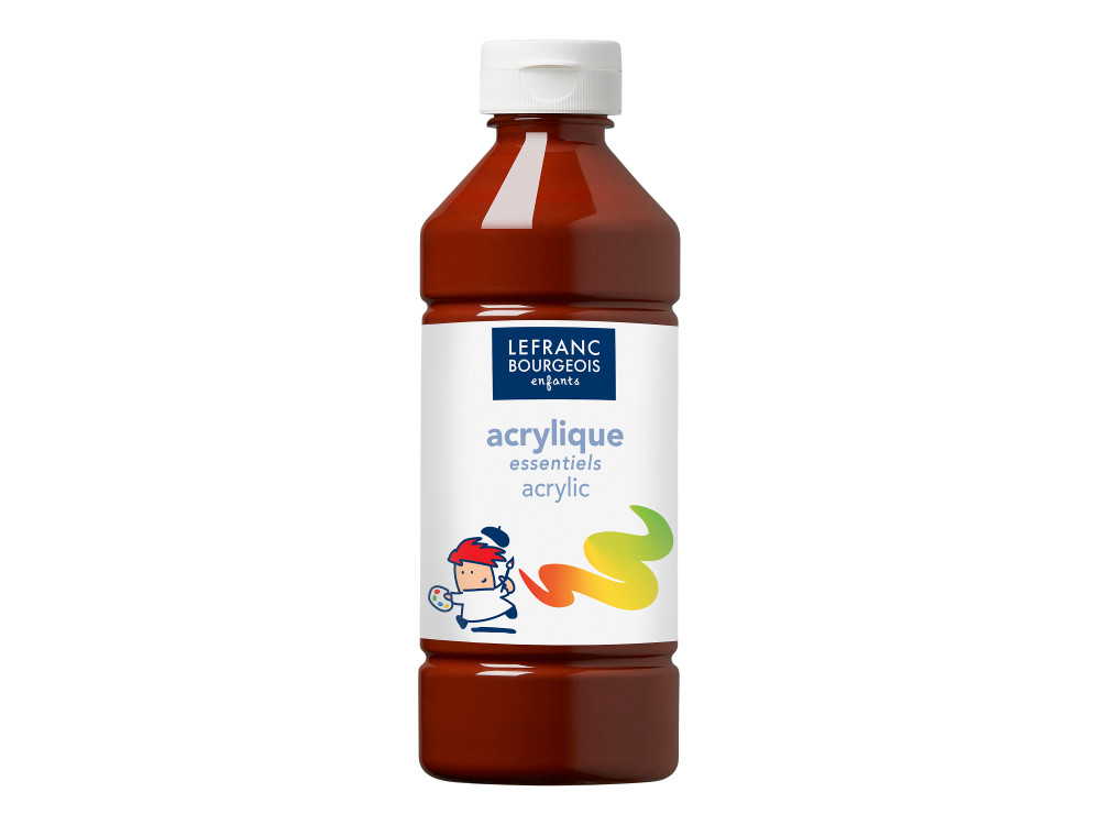 Farba akrylowa - Lefranc & Bourgeois - brązowa, 500 ml
