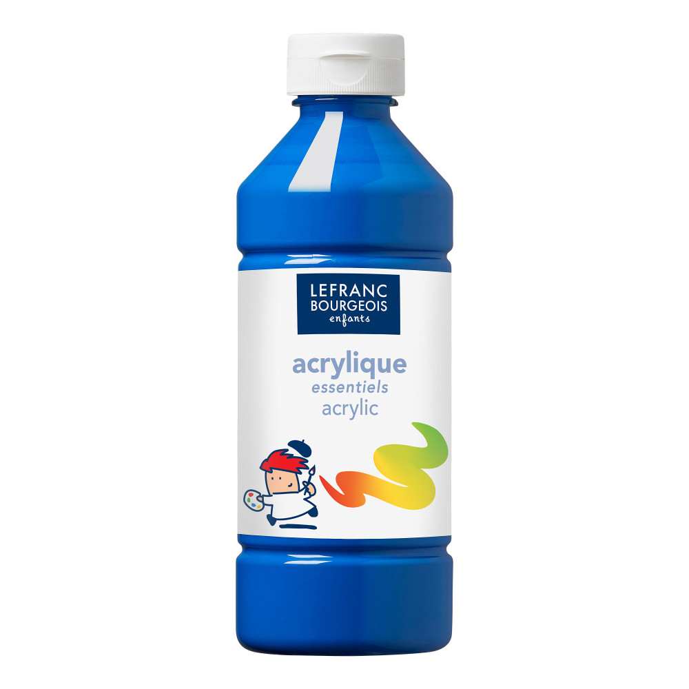 Acrylic paint - Lefranc & Bourgeois - primary blue, 500 ml