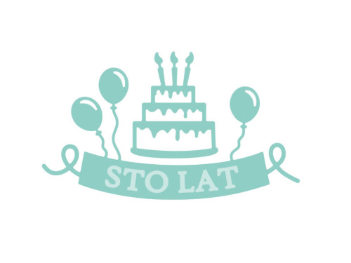 Cutting die set - DpCraft - birthday, 2 pcs.