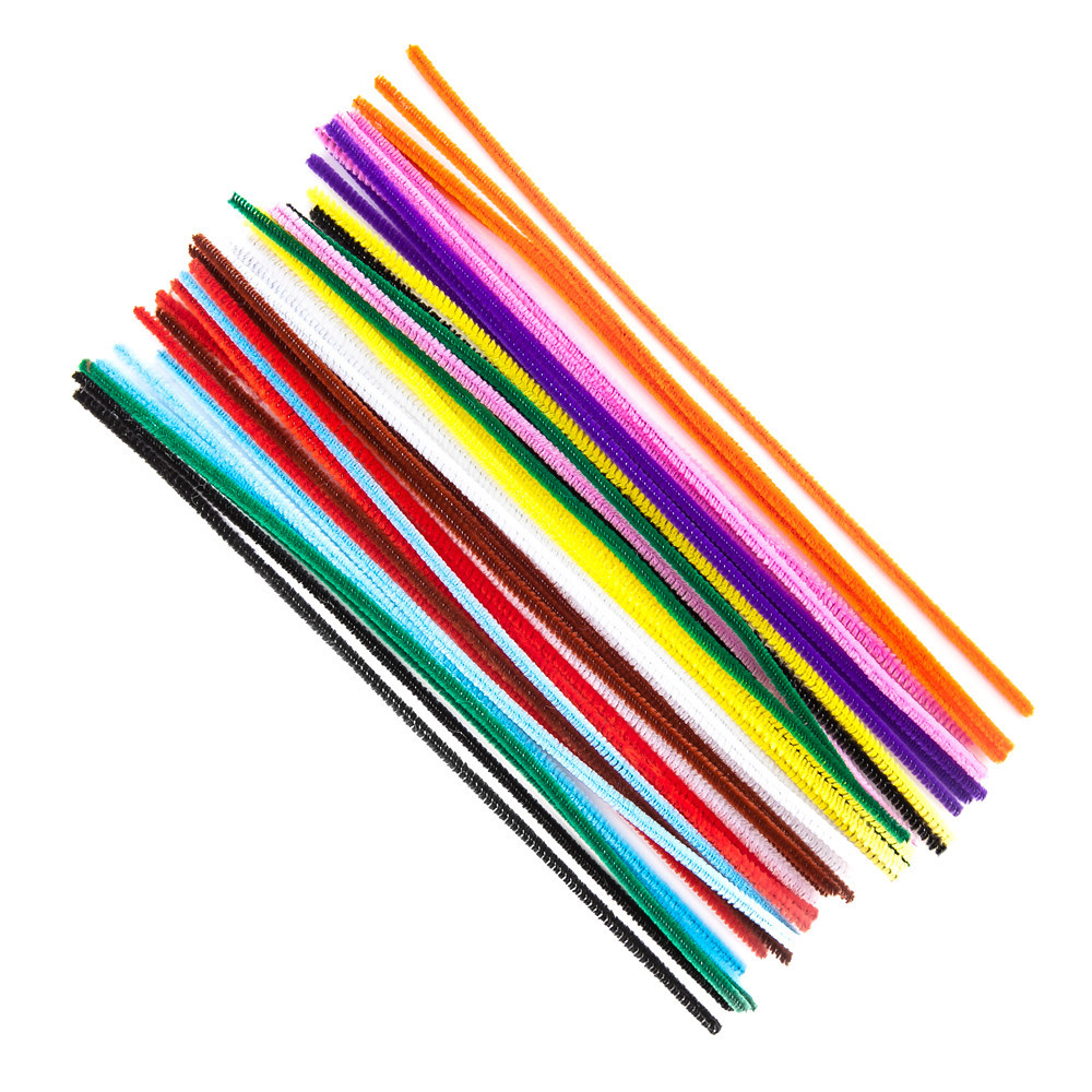 Chenille Stems - DpCraft - colorful, 30 cm, 40 pcs.