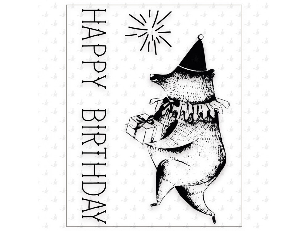 Zestaw stempli Happy birthday - Piątek Trzynastego - 4 szt.