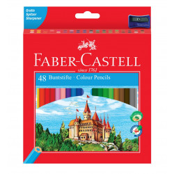 Coloured pencil set Castle box - Faber-Castell - 48 colours