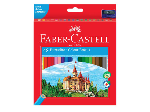 Coloured pencil set Castle box - Faber-Castell - 48 colours