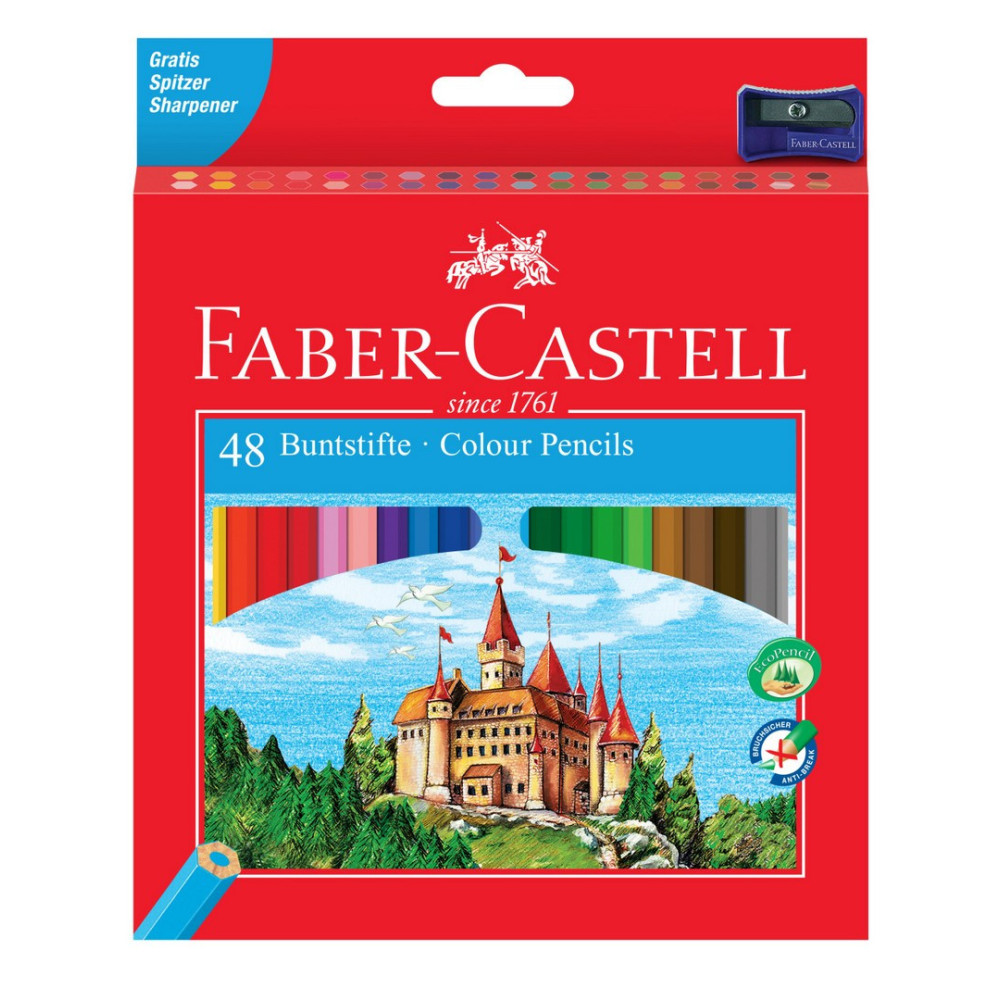 set　pencil　box　colours　Faber-Castell　48　Coloured　Castle