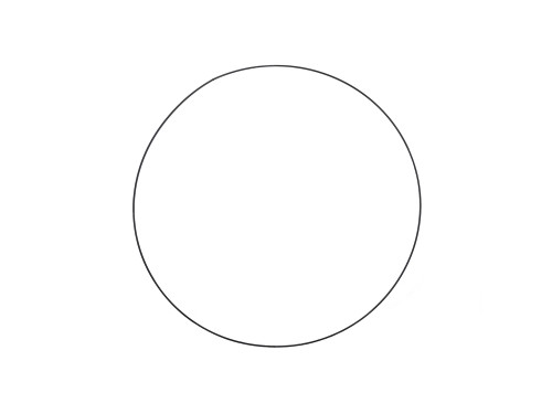 Metal hoop, base for garlands, wreaths and dream catchers - black, dia. 25 cm