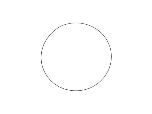 Metal hoop, base for garlands, wreaths and dream catchers - black, dia. 20 cm