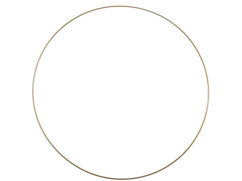 Metal hoop, base for garlands, wreaths and dream catchers - gold, dia. 50 cm