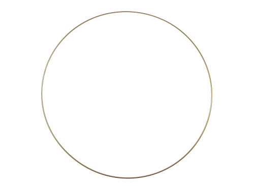 Metal hoop, base for garlands, wreaths and dream catchers - gold, dia. 40 cm
