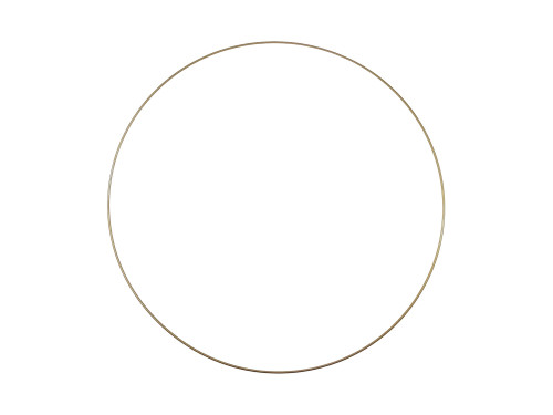 Metal hoop, base for garlands, wreaths and dream catchers - gold, dia. 30 cm