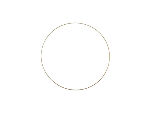 Metal hoop, base for garlands, wreaths and dream catchers - gold, dia. 20 cm