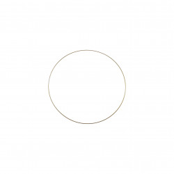 Metalowa obręcz do makramy - Koło, złote, 10 cm