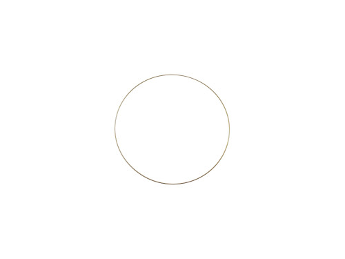 Metal hoop, base for garlands, wreaths and dream catchers - gold, dia. 10 cm