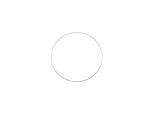 Metalowa obręcz do makramy - Koło, srebrne, 10 cm