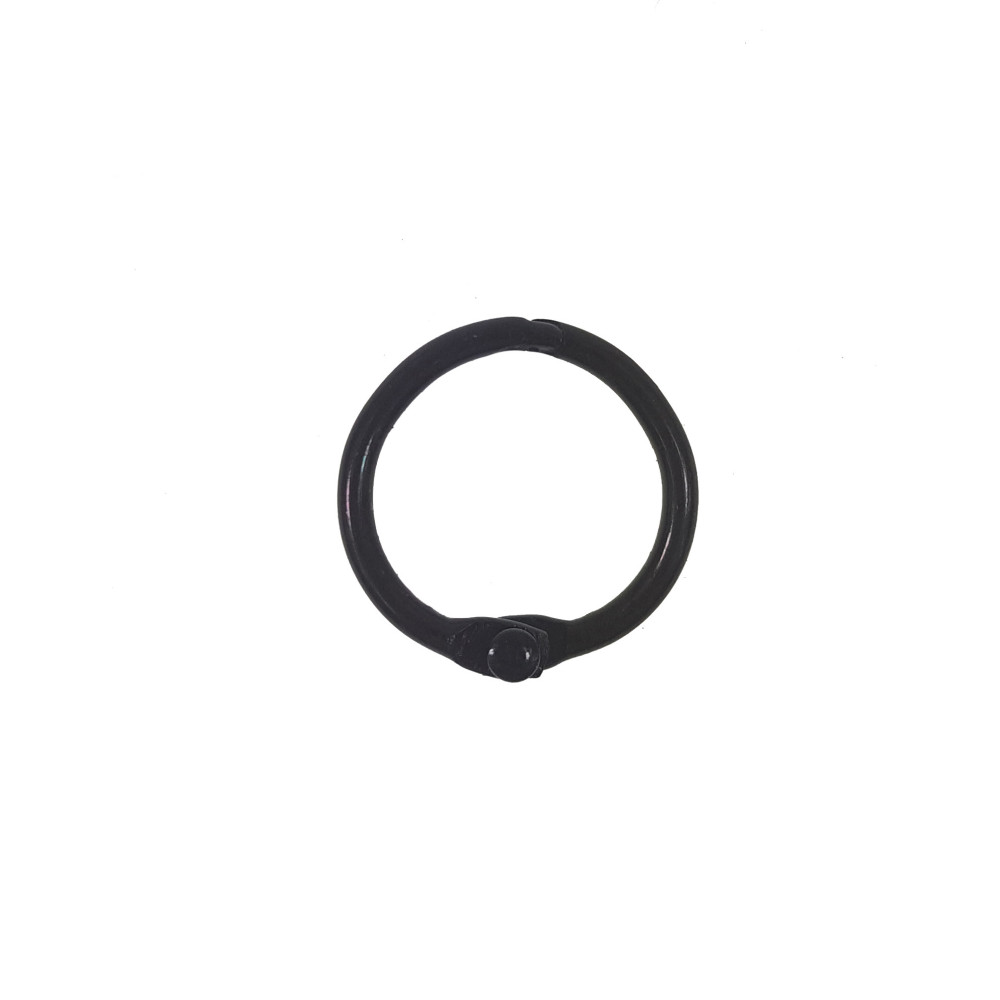 Metal rings - Simply Crafting - black, 14 mm, 6 pcs.