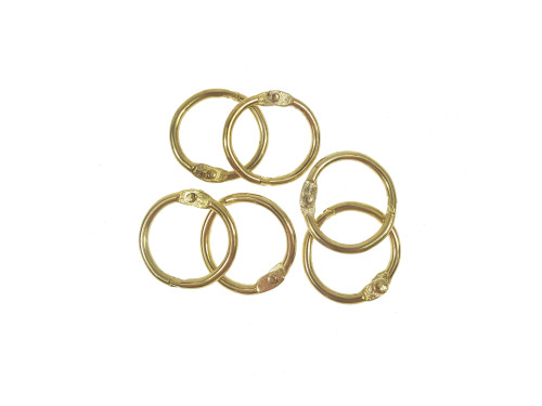 Metal rings - Simply Crafting - gold, 14 mm, 6 pcs.