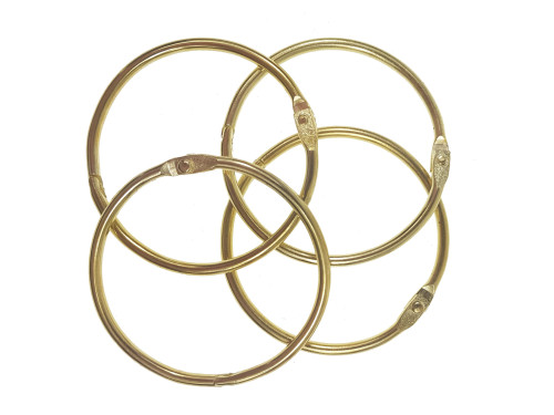 Metal rings - Simply Crafting - gold 50 mm 4 pcs.