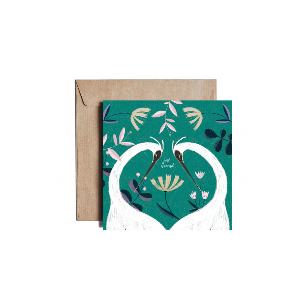 Greeting card - Pieskot - Symbiosis, 14,5 x 14,5 cm