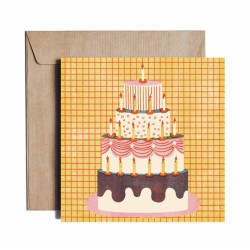 Greeting card - Pieskot - Sugar, sugar honey, 14,5 x 14,5 cm