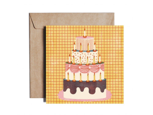 Greeting card - Pieskot - Sugar, sugar honey, 14,5 x 14,5 cm