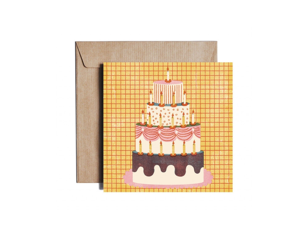Greeting card - Pieskot - Sugar, sugar honey, 14,5 x 14,5 cm