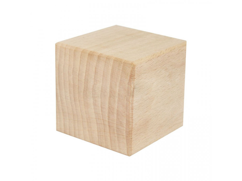 Drewniana kostka, klocek - 5,6 x 5,6 cm