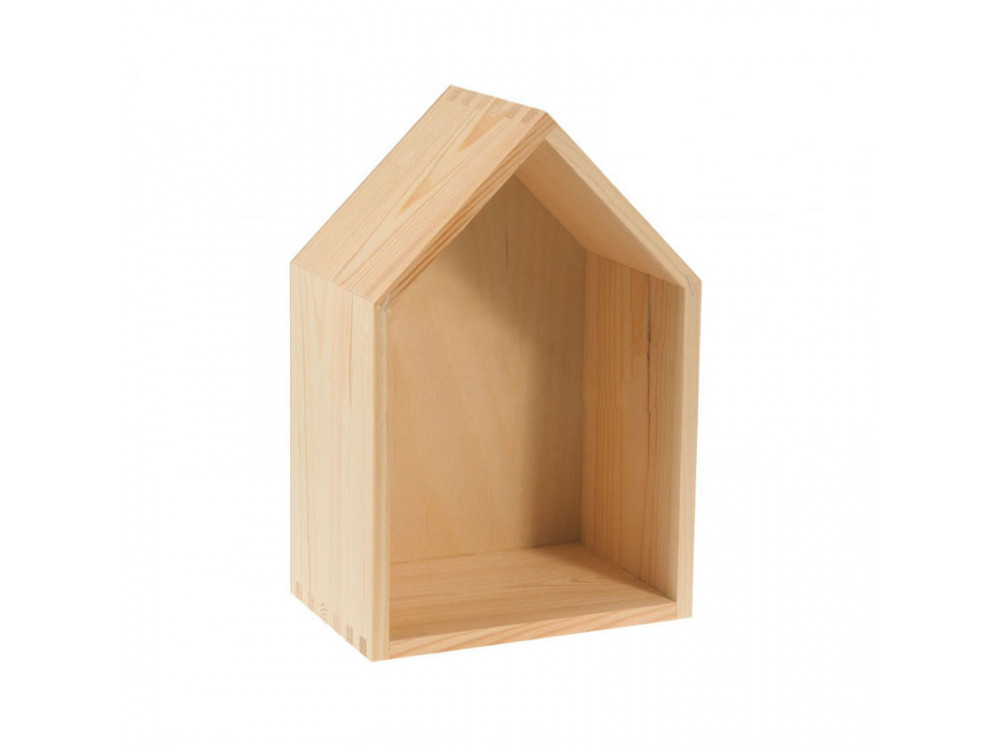 Drewniany domek - średni, 20 x 13,3 x 30 cm