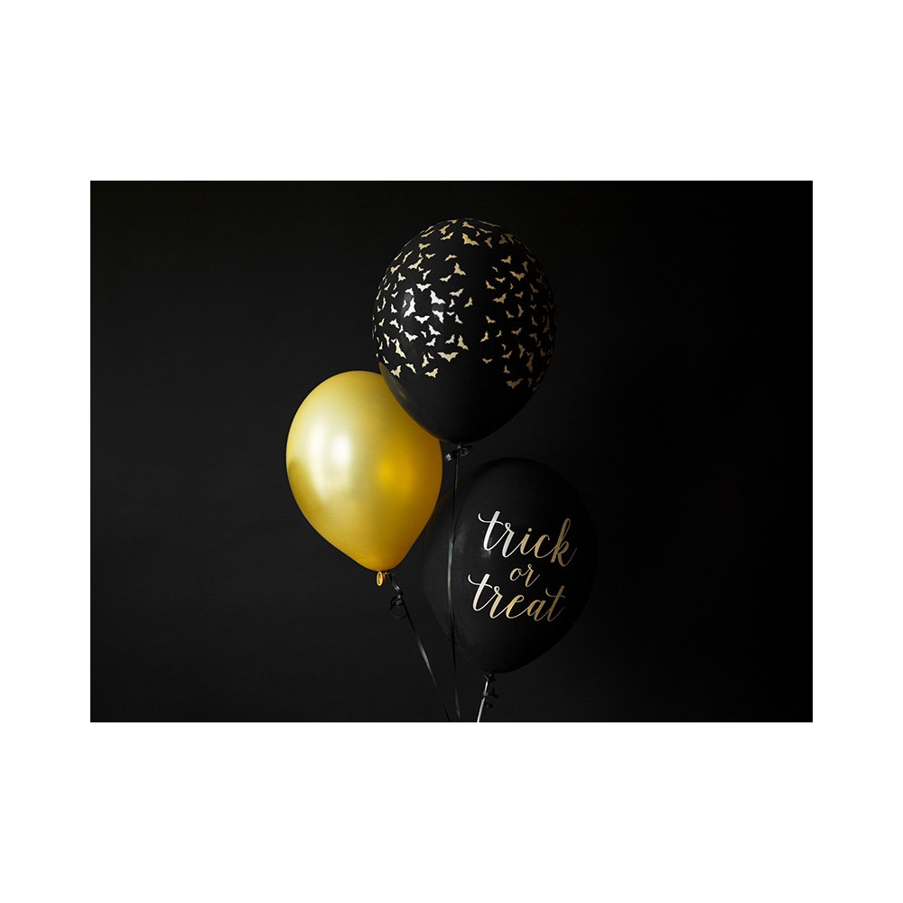 Strong balloons - metallic gold, 30 cm, 10 pcs.
