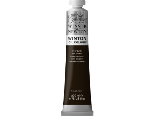 Oil paint Winton Oil Colour - Winsor & Newton - ivory black, 200 ml