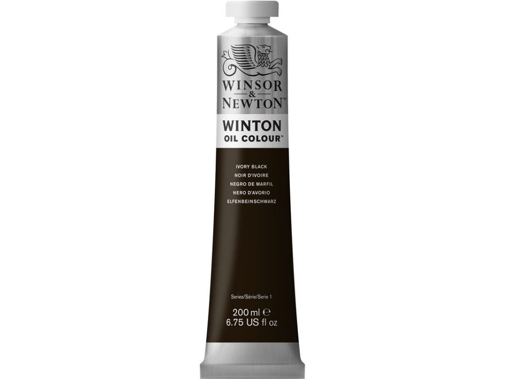 Oil paint Winton Oil Colour - Winsor & Newton - ivory black, 200 ml