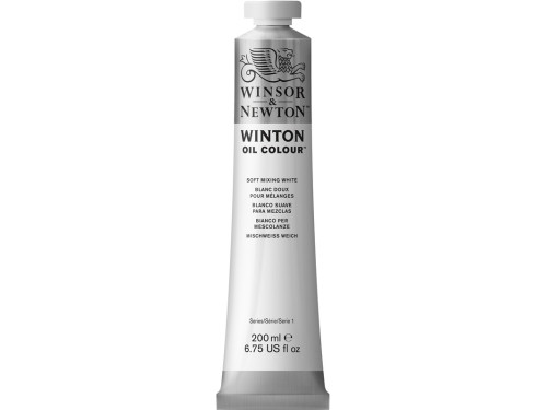 Farba olejna Winton Oil Colour - Winsor & Newton - soft mixing white, 200 ml